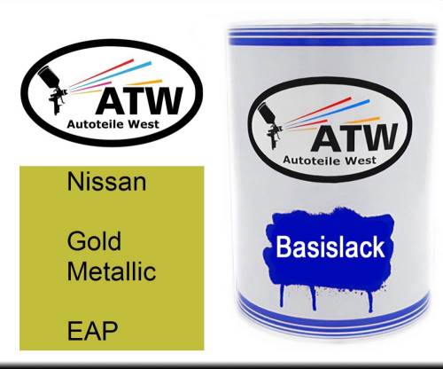 Nissan, Gold Metallic, EAP: 500ml Lackdose, von ATW Autoteile West.